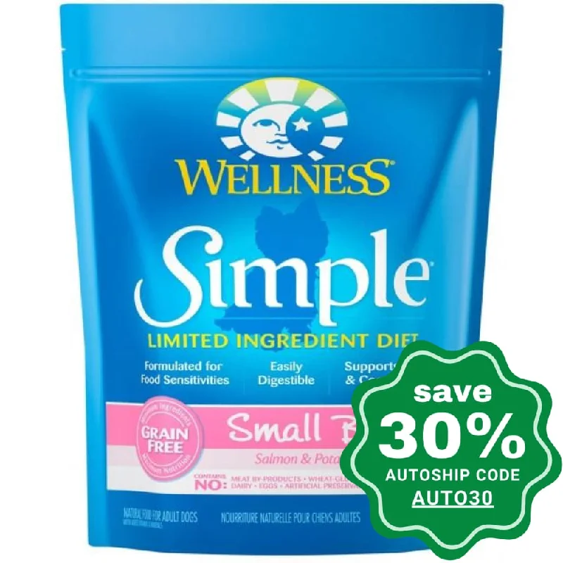 Wellness - Simple - Grain Free Dry Dog Food - Small Breed - Salmon & Potato - 10.5LB (Min. 3 Packs)