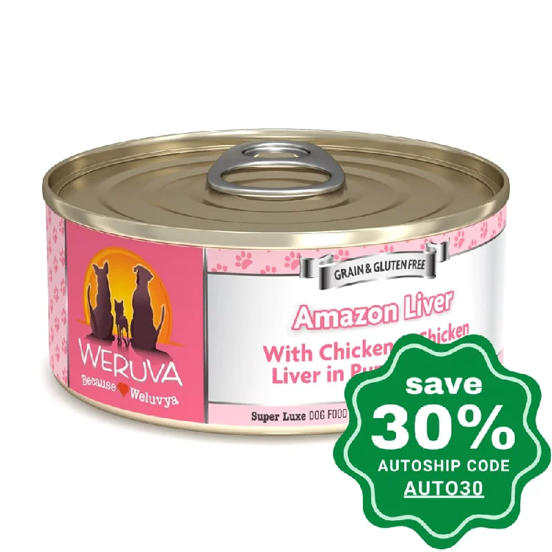 Weruva - Grain-Free Canned Dog food - Amazon Liver with Chicken & Chicken Liver in Pumpkin Soup - 156G (min. 24 Cans)