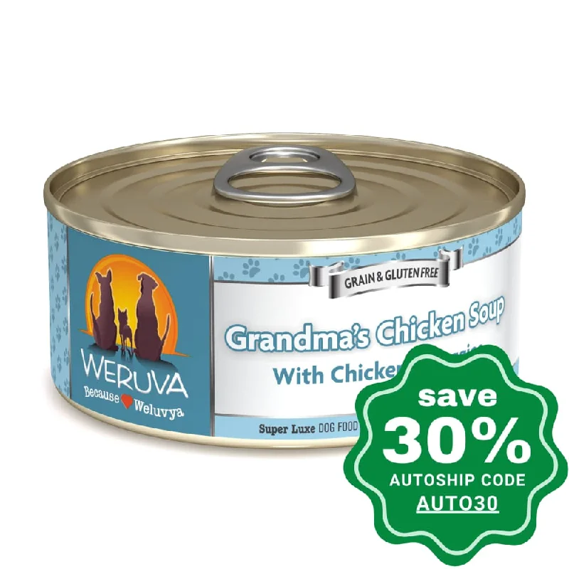 Weruva - Grain-Free Canned Dog food - Grandma's Chicken Soup with Chicken & Veggies - 156G (min. 24 Cans)