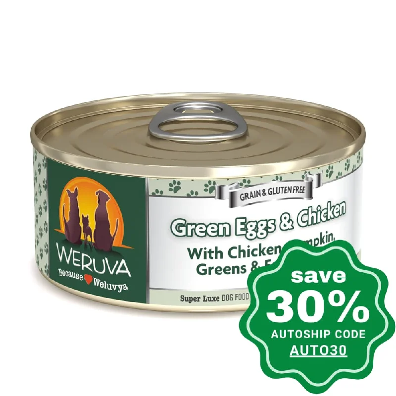 Weruva - Grain-Free Canned Dog food - Green Eggs & Chicken with Chicken, Pumpkin, Greens & Egg in Gravy - 156G (min. 24 Cans)