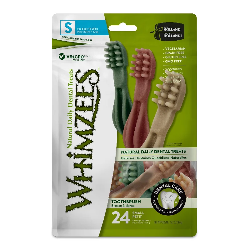 Whimzees Toothbrush Dental Dog Treats Small 24 Pack~~~