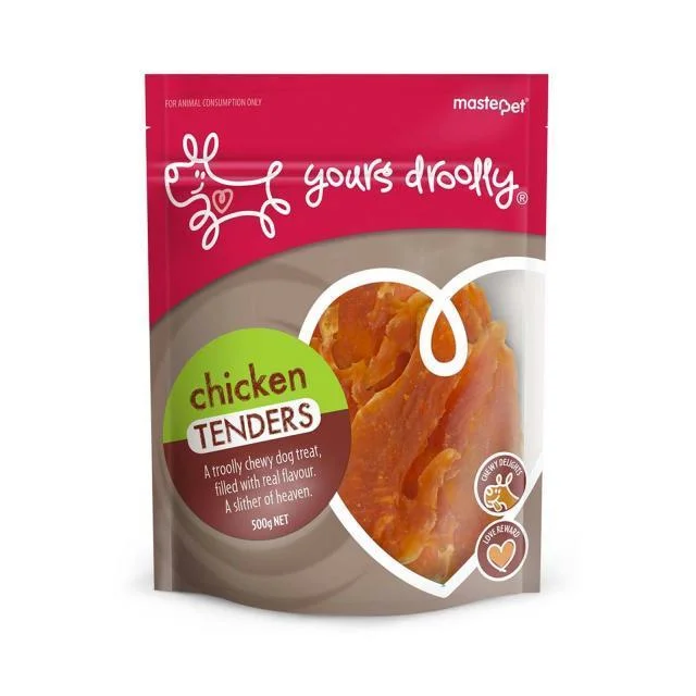 Yours Droolly Dog Treats Chicken Tenders 500g