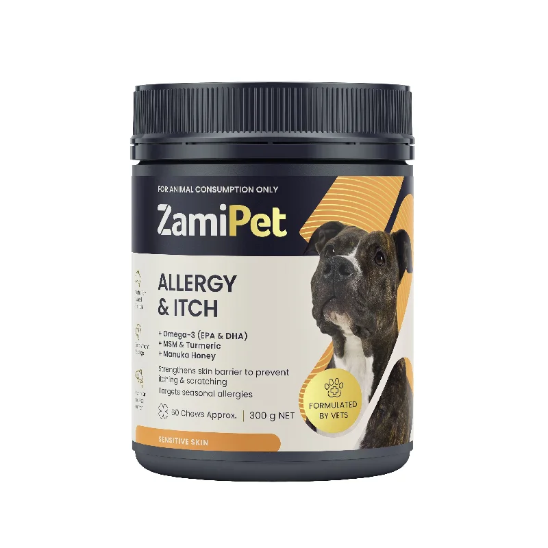 ZamiPet Allergy and Itch Chews for Dogs 300g 60 Pack