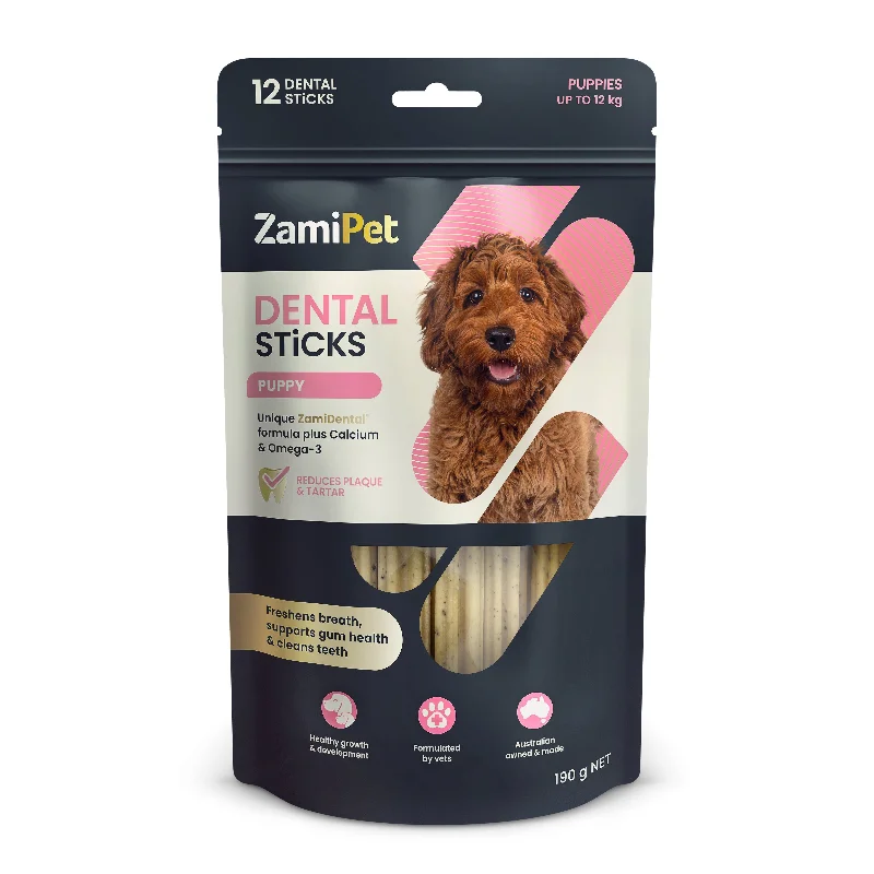 ZamiPet Dental Sticks for Puppies 190g 12 Pack***