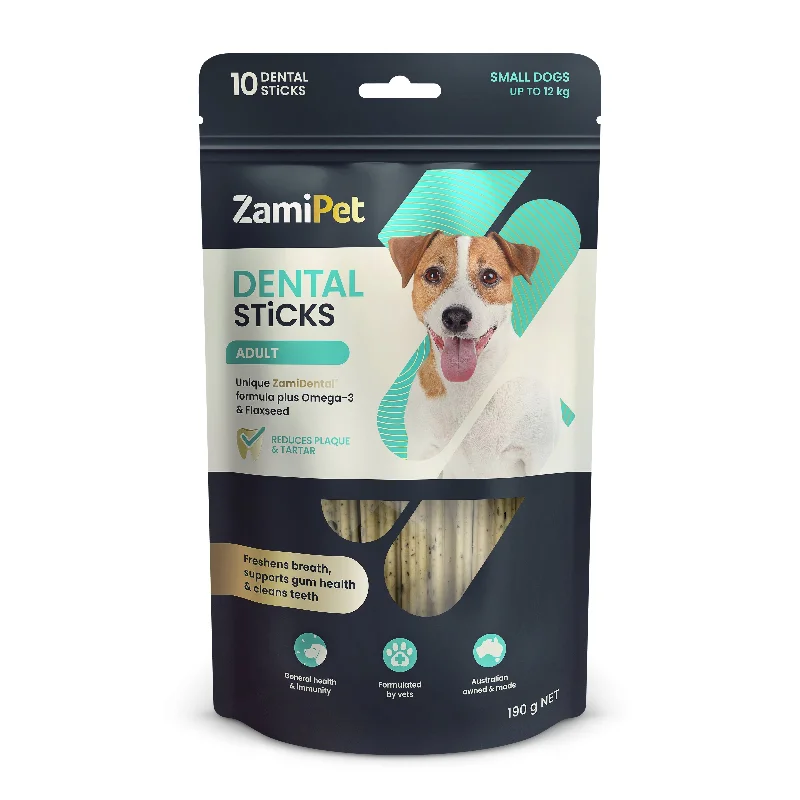 ZamiPet Dental Sticks for Small Adult Dogs 190g 10 Pack***