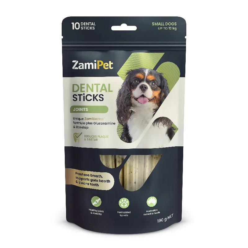 ZamiPet Dental Sticks with Joint Support for Small Dogs 190g 10 Pack***