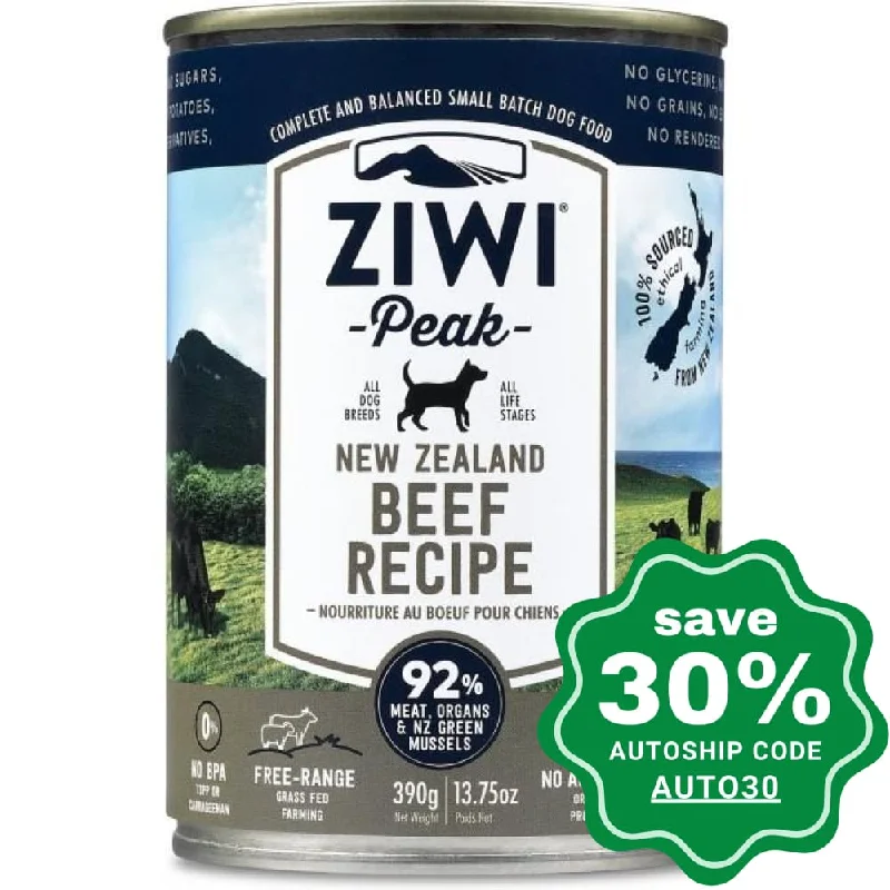 Ziwipeak - Moist BEEF Recipe Canned Dog Food - 390G (min. 12 cans)