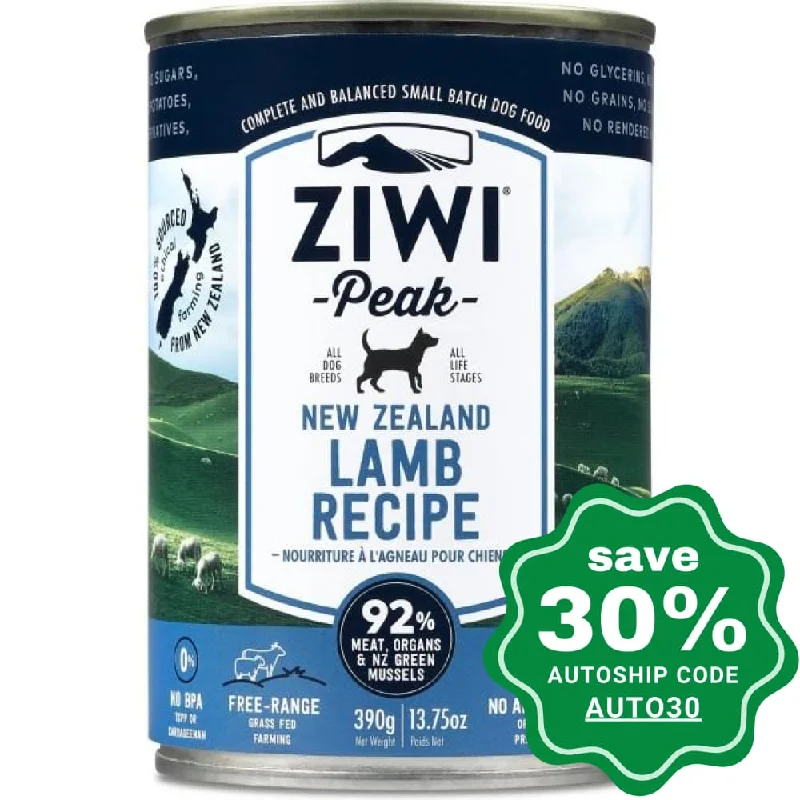 Ziwipeak - Moist LAMB Recipe Canned Dog Food - 390G (min. 12 cans)