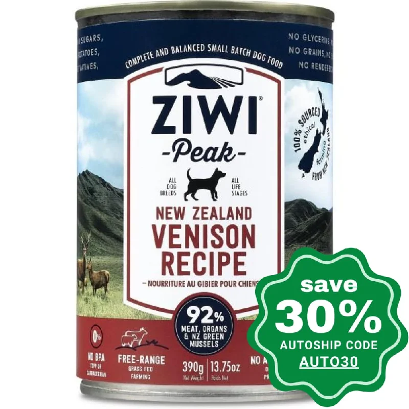 Ziwipeak - Moist VENISON Recipe Canned Dog Food - 390G (min. 12 cans)