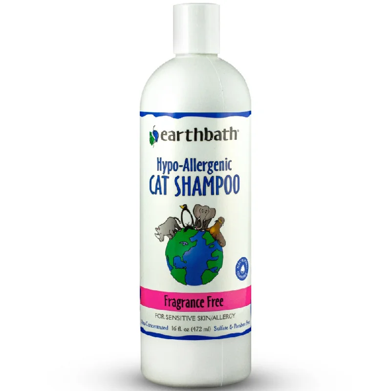 20% OFF: Earthbath Hypo-Allergenic Fragrance Free Cat Shampoo 16oz