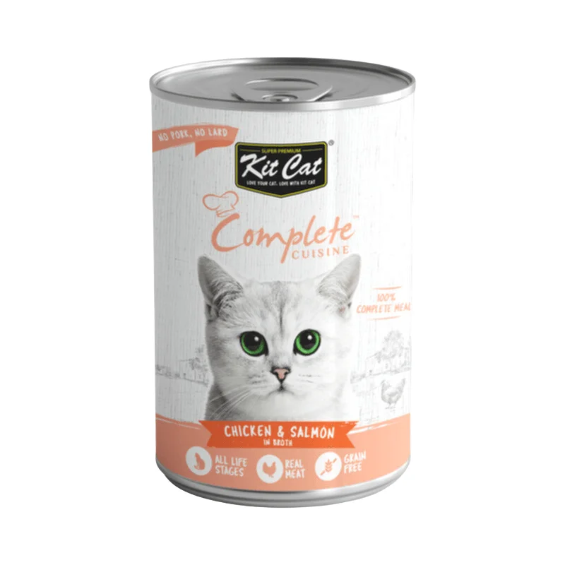 Canned Cat Food - Complete CUISINE - Chicken & Salmon In Broth - 150 g