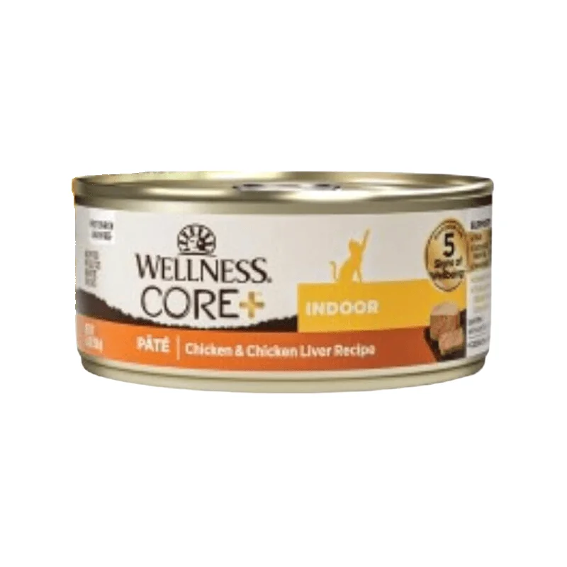 Canned Cat Food - CORE+, Classic Pâté - INDOOR Chicken & Chicken Liver Recipe - 5.5 oz