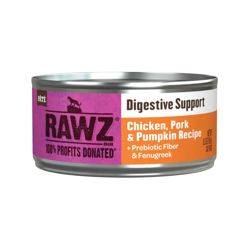 Canned Cat Food - Digestive Support - Chicken, Pork & Pumpkin Recipe Pâté - 5.5 oz