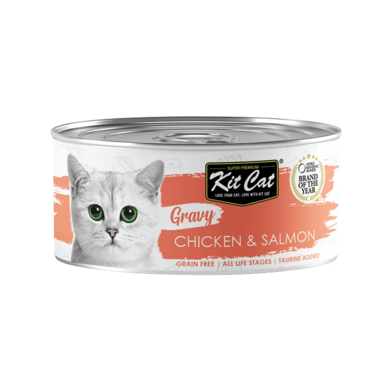 Canned Cat Food - Gravy - Chicken & Salmon - 70 g