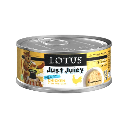 Canned Cat Food - JUST JUICY - Grain Free Chicken Stew - 5.3 oz