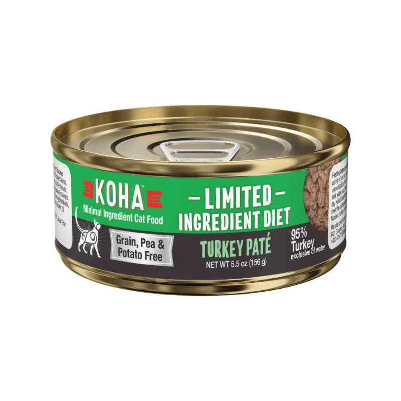 Canned Cat Food - Limited Ingredient Diet - 95% Turkey Pâté