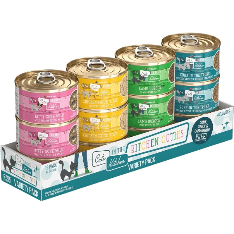 Canned Cat Food - Cats in the Kitchen - KITCHEN CUTIES - Variety Pack