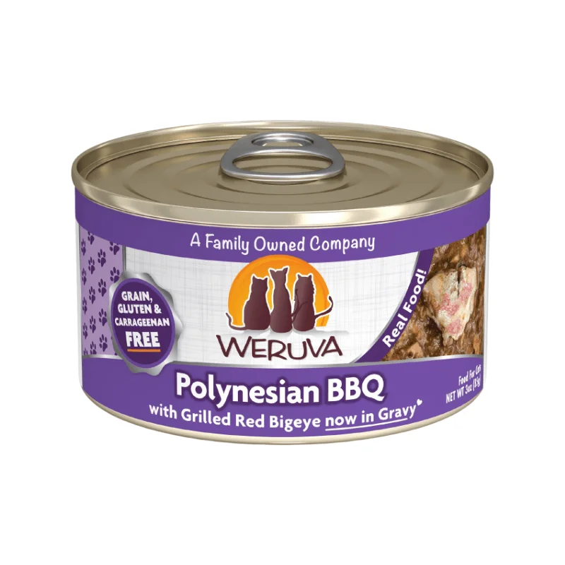 Canned Cat Food - CLASSIC - Polynesian BBQ - with Grilled Red Bigeye in Gravy