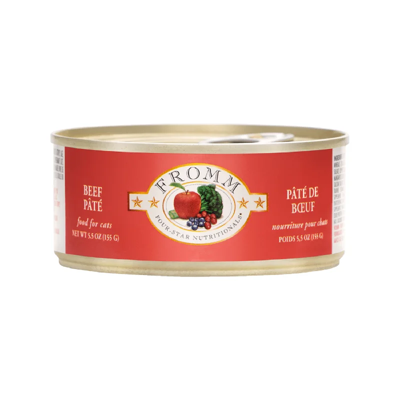 Canned Cat Food - FOUR STAR - Beef Pâté - 5.5 oz