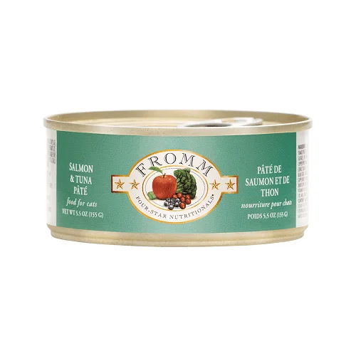 Canned Cat Food - FOUR STAR - Salmon & Tuna Pâté - 5.5 oz