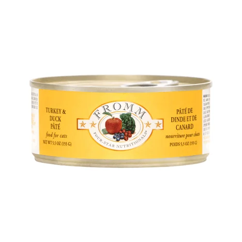 Canned Cat Food - FOUR STAR - Turkey & Duck Pâté - 5.5 oz