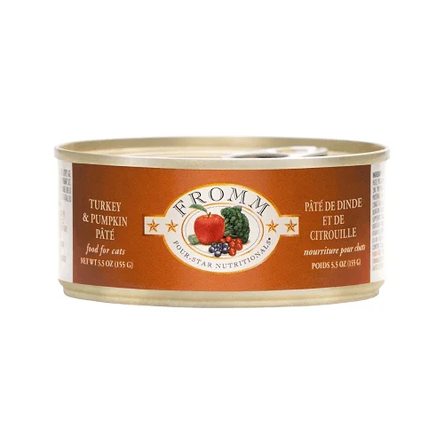 Canned Cat Food - FOUR STAR - Turkey & Pumpkin Pâté - 5.5 oz