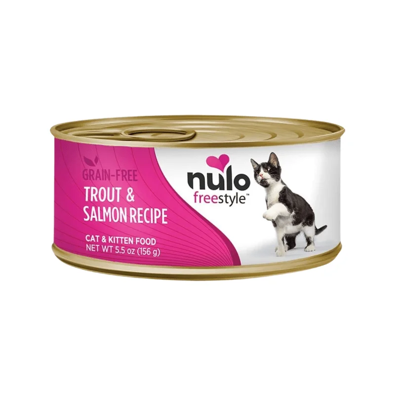 Canned Cat Food - FREESTYLE - Grain Free Trout & Salmon Recipe Paté - 5.5 oz