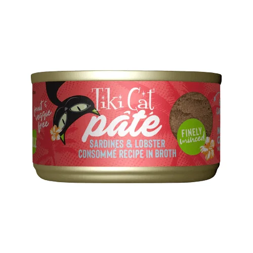 Canned Cat Food - GRILL - Sardines & Lobster Consomme Pate - 2.8 oz