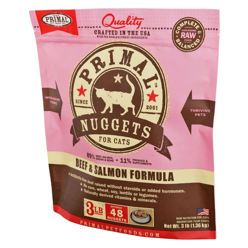 Cat Frozen Raw - Beef & Salmon Nuggets - 3 lb