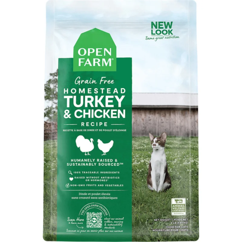 Dry Cat Food - Grain Free Homestead Turkey & Chicken Recipe