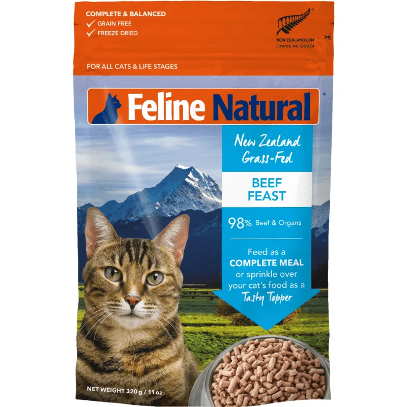 Freeze Dried Cat Food - Beef Feast - 11 oz