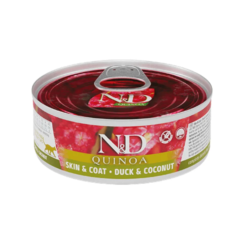 Canned Cat Food - N & D - QUINOA - Skin & Coat - Duck & Coconut - 2.8 oz