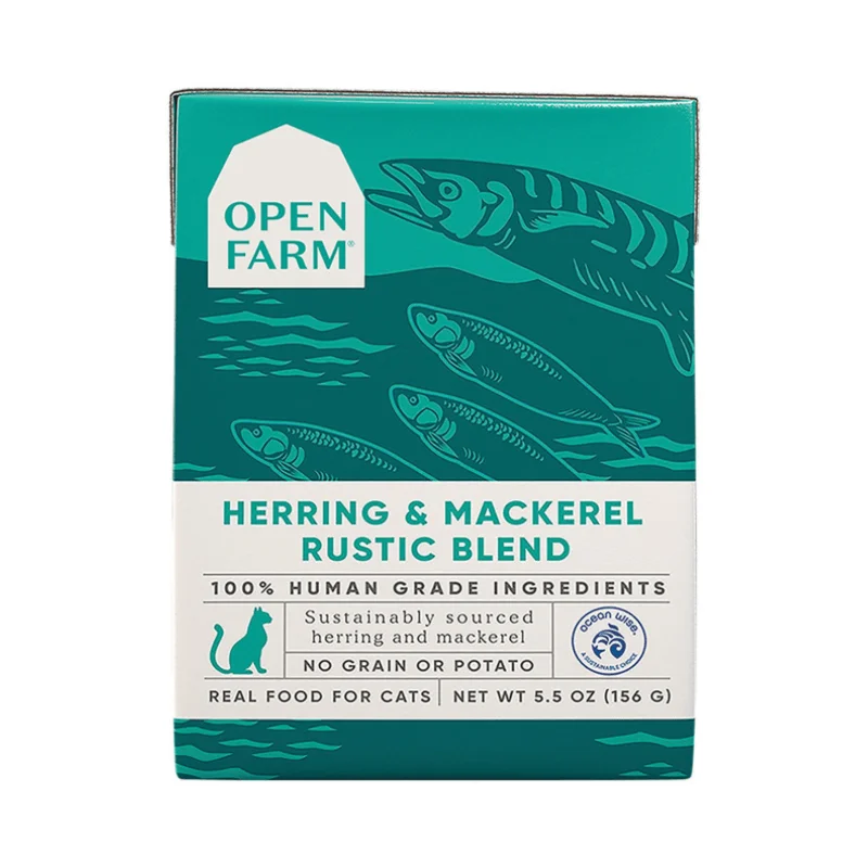 Wet Cat Food - Herring & Mackerel Rustic Blend - 5.5 oz