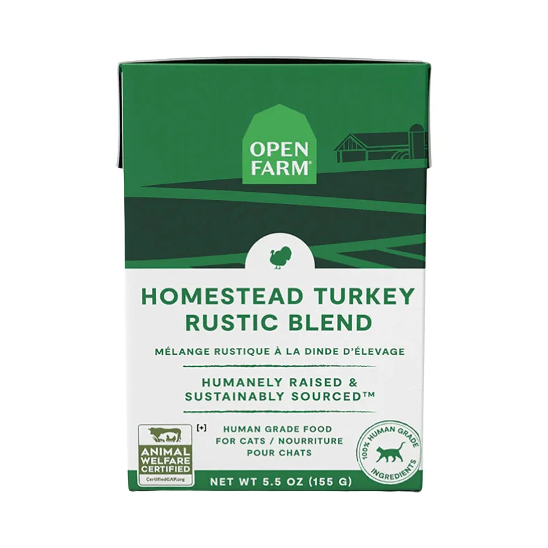 Wet Cat Food - Homestead Turkey Rustic Blend - 5.5 oz