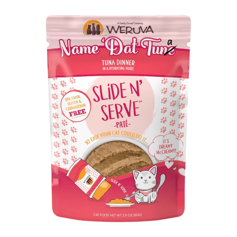 Wet Cat Food - SNS Paté - Name 'Dat Tuna - Tuna Dinner in a Hydrating Purée - 2.8 oz pouch