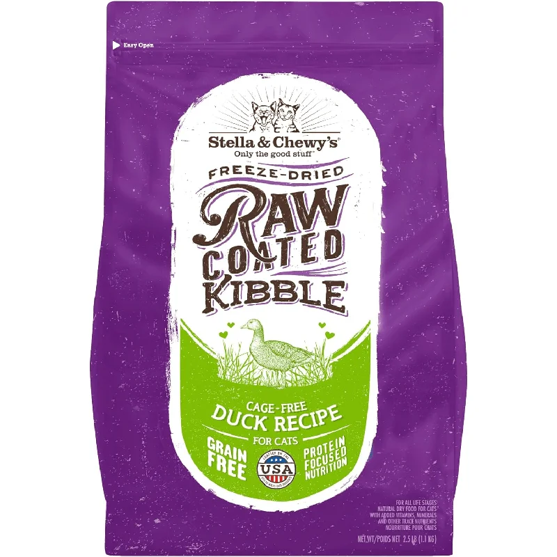 Dry Cat Food - Raw Coated - Duck