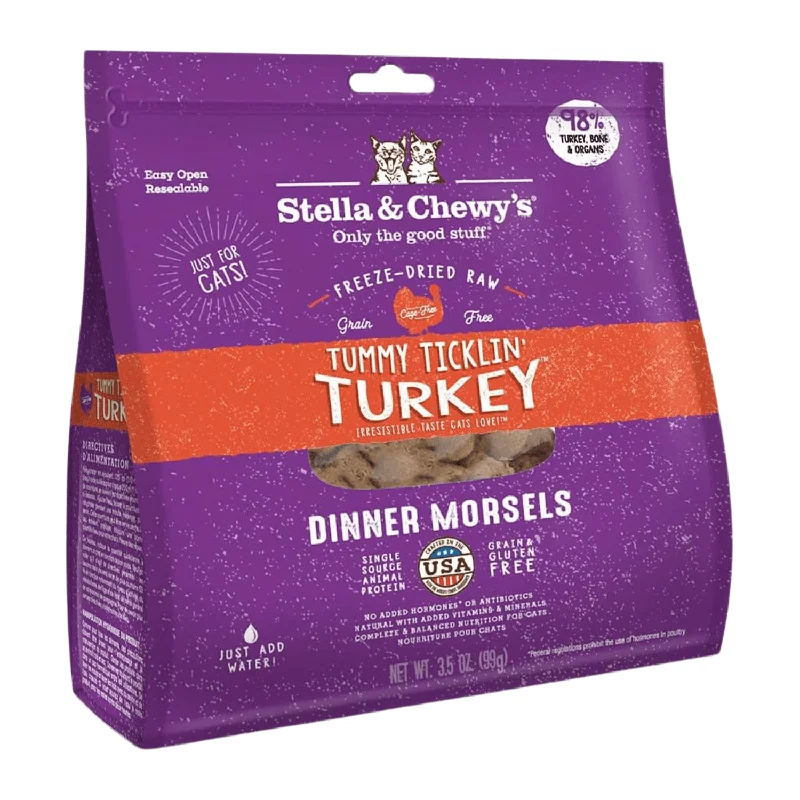 Freeze Dried Cat Food - Tummy Ticklin' Turkey - Dinner Morsels