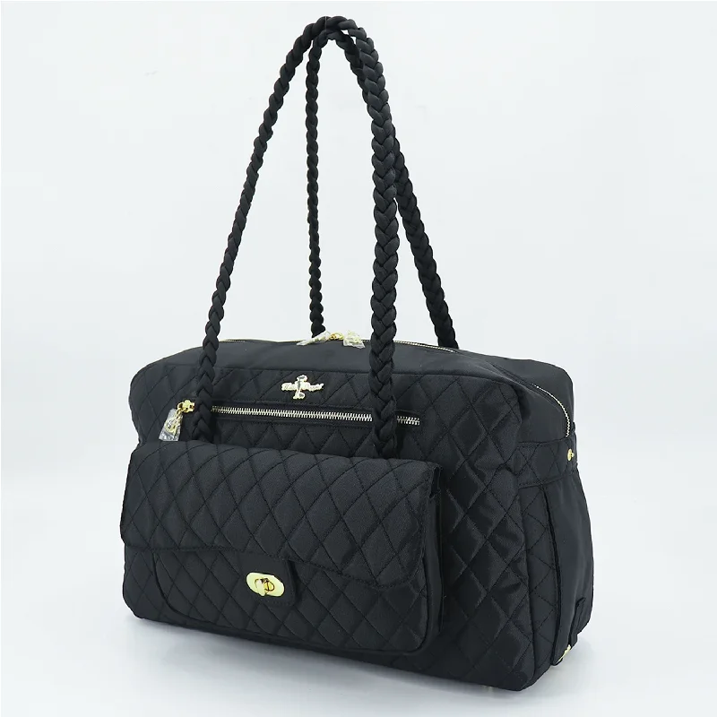 Porsha Dog Carrier: Black