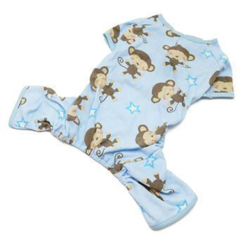 Monkey Dog Pajamas by Dogo - Blue