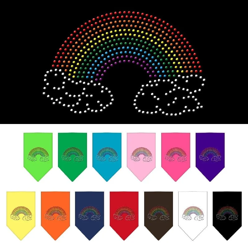 Pet and Dog Rhinestone Bandana "Rainbow"