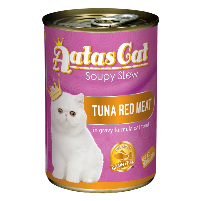 Aatas Cat Soupy Stew Tuna Red Meat in Gravy 400g