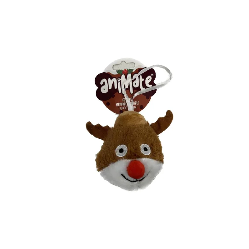 Animate Dog Toy Reindeer Bauble