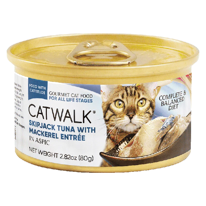 Catwalk Cat Skipjack Tuna with Mackerel Entree in Aspic 80g