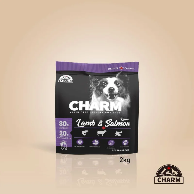 Charm Dog Lamb & Salmon Recipe Grain Free Premium Food 2kg