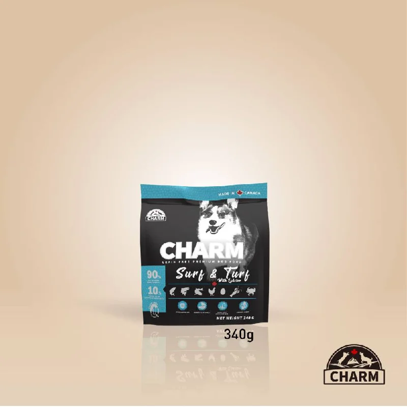 Charm Dog Surf & Turf With Lobster Grain Free Premium Food 340g