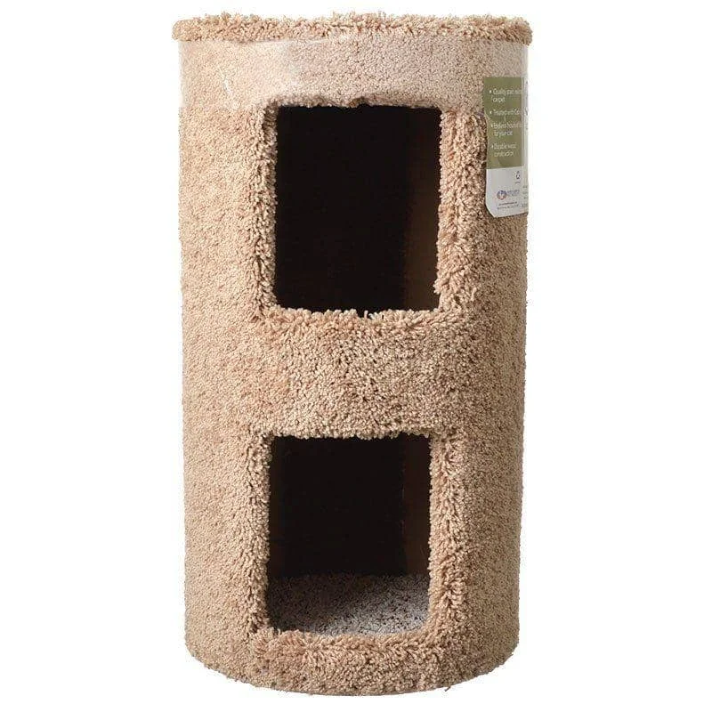 Classy Kitty 2 Story Cat Condo - 13" Diameter x 24" High