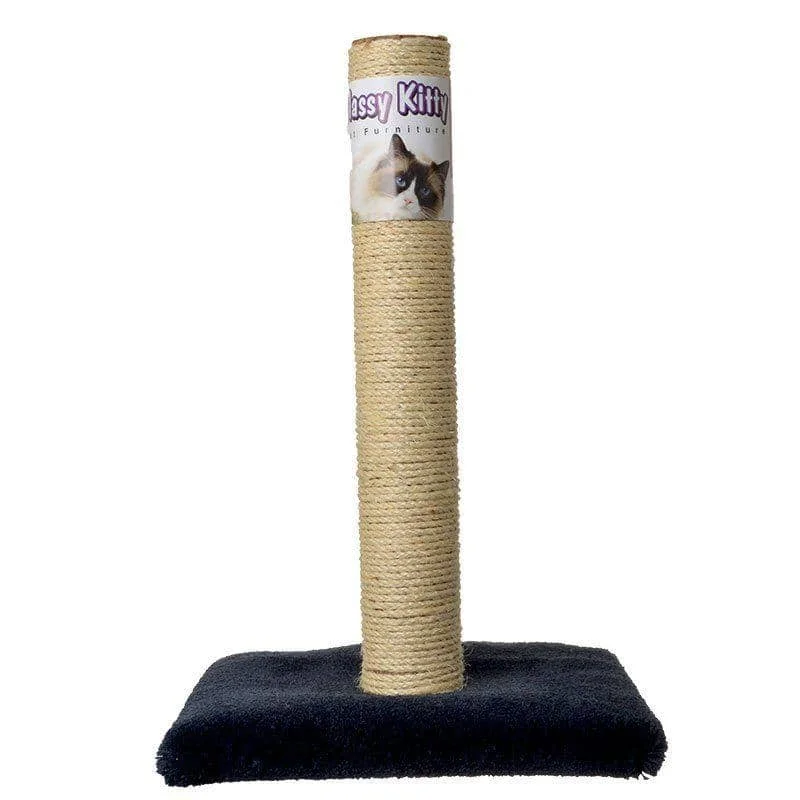 Classy Kitty Cat Sisal Scratching Post - 26" High (Assorted Colors)