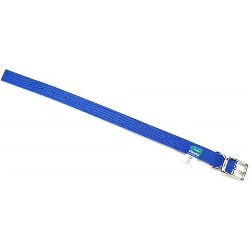 Coastal Pet Double Nylon Collar - Blue - 18" Long x 1" Wide