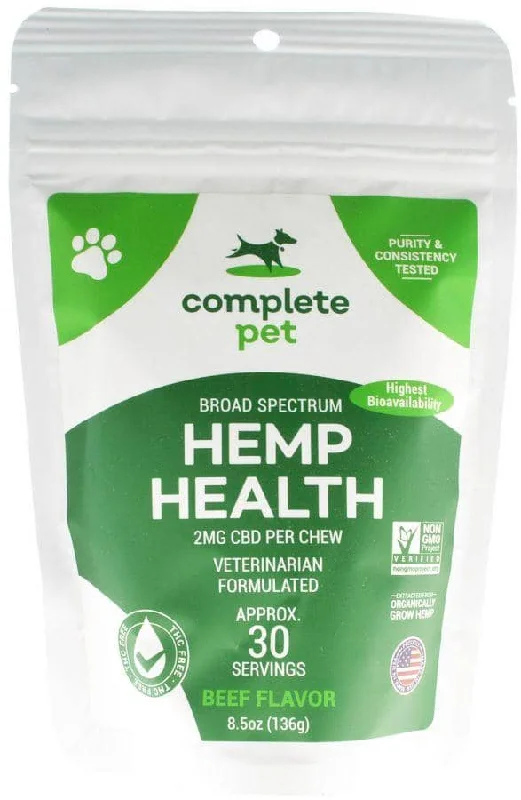 Complete Pet Hemp Health CBD Dog Chews - 30 count