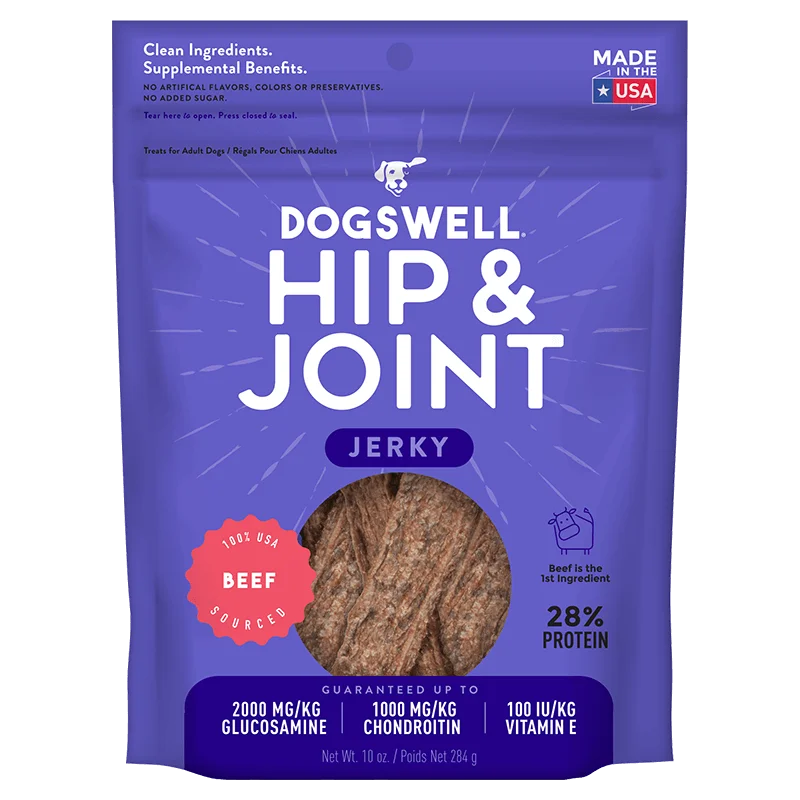 Dogswell Hip & Joint Jerky Treats, Beef (10 oz)